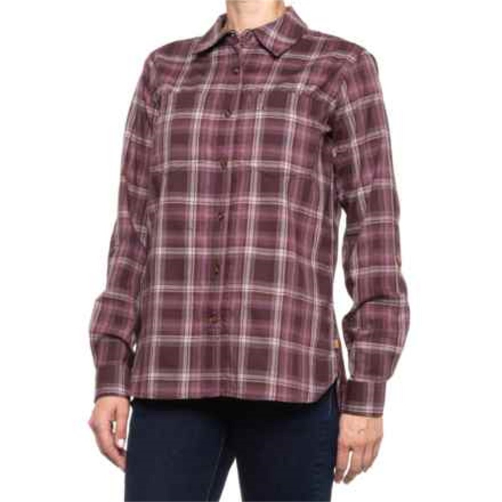 Carhartt Plaid Fairview Shirt Women's‎ Size Large Button Up Roll Tab Sleeve NWT
